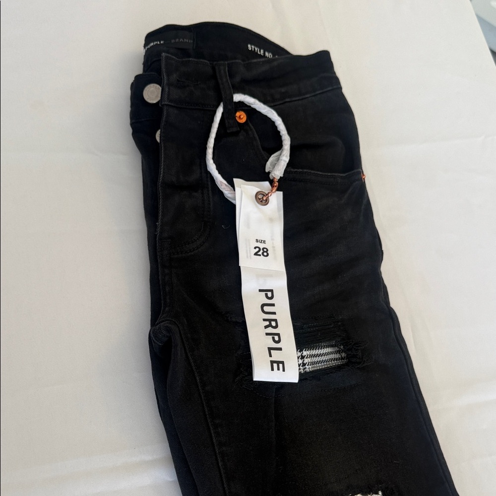 Purple Black Jeans